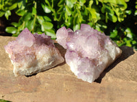 Natural Amethyst Spirit Quartz Clusters x 4 From Boekenhouthoek, South Africa