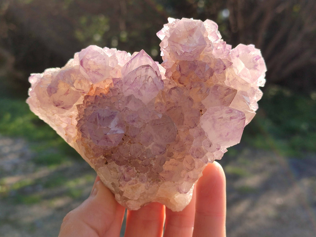 Natural Amethyst Spirit Quartz Clusters x 4 From Boekenhouthoek, South Africa - Toprock Gemstones and Minerals 