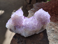 Natural Amethyst Spirit Quartz Clusters x 4 From Boekenhouthoek, South Africa