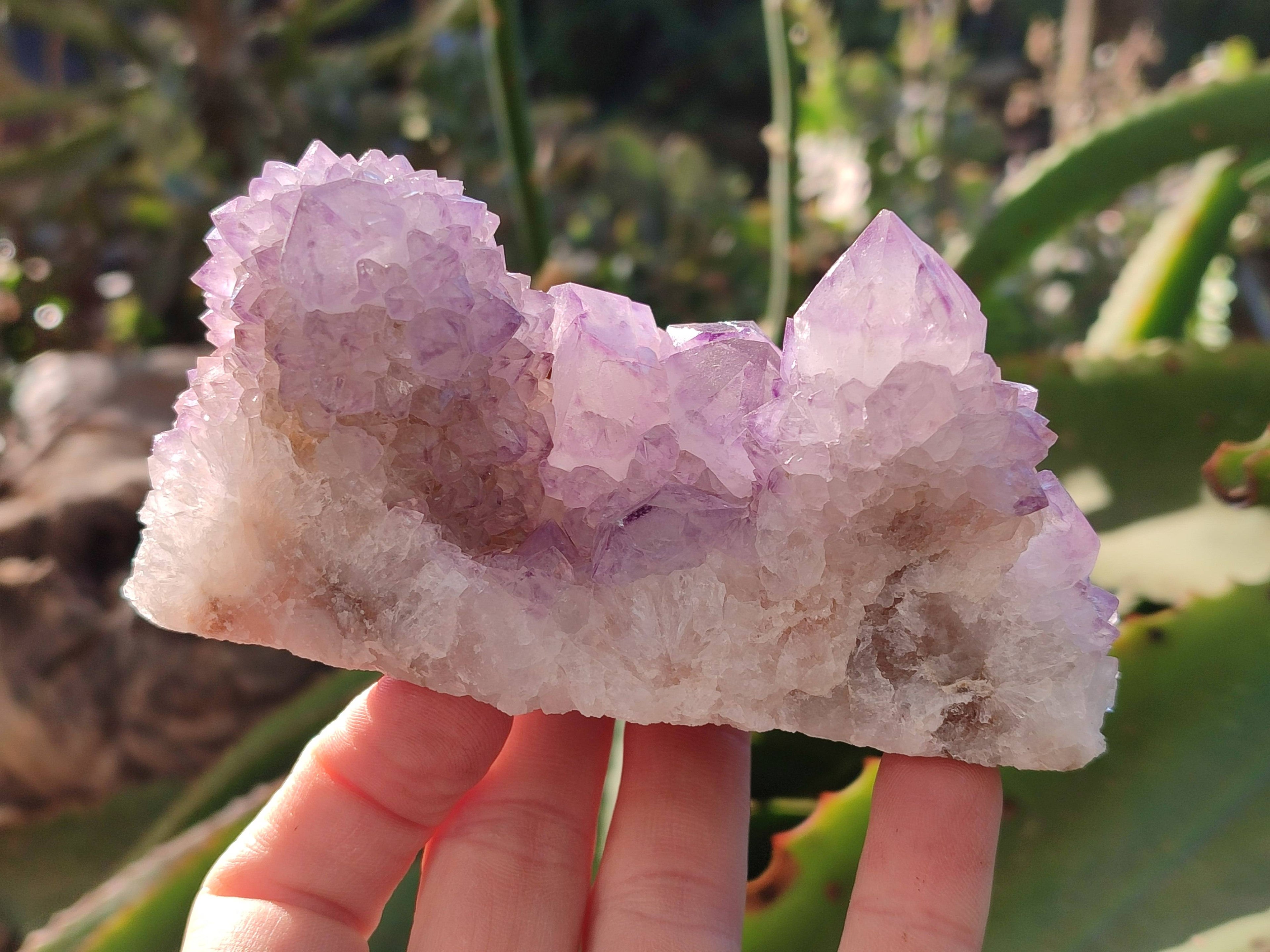 Natural Amethyst Spirit Quartz Clusters x 4 From Boekenhouthoek, South Africa - Toprock Gemstones and Minerals 