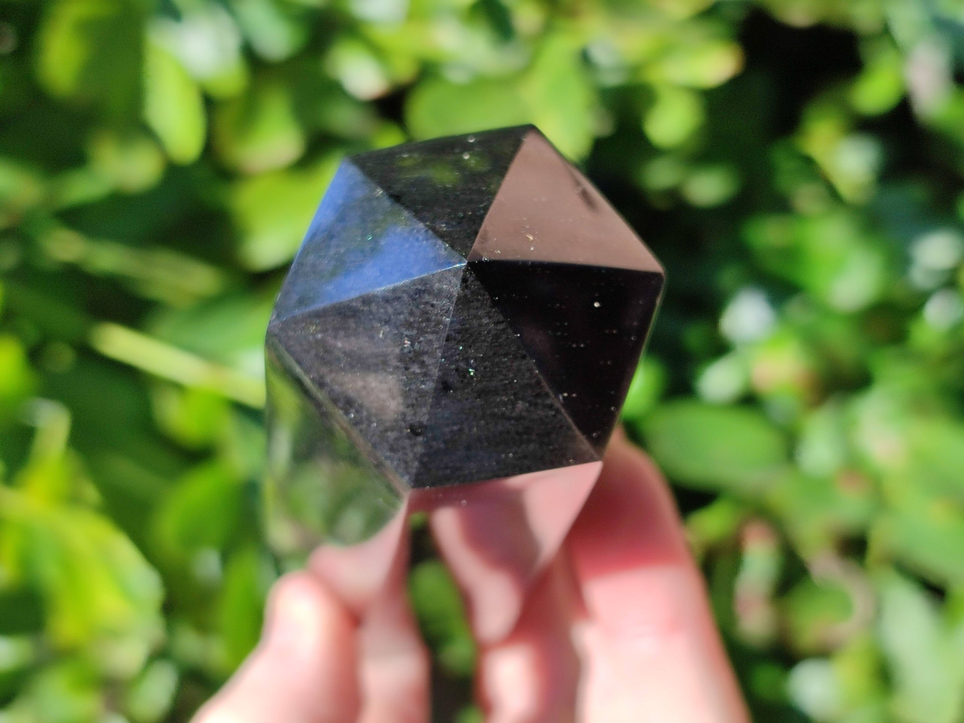 Polished Black Basalt Points x 4 From Madagascar - Toprock Gemstones and Minerals 