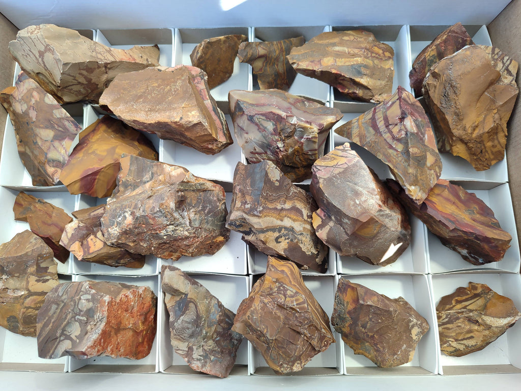 Natural Selected Nguni Jasper Cobbed Specimens x 24 From Prieska, South Africa - Toprock Gemstones and Minerals 