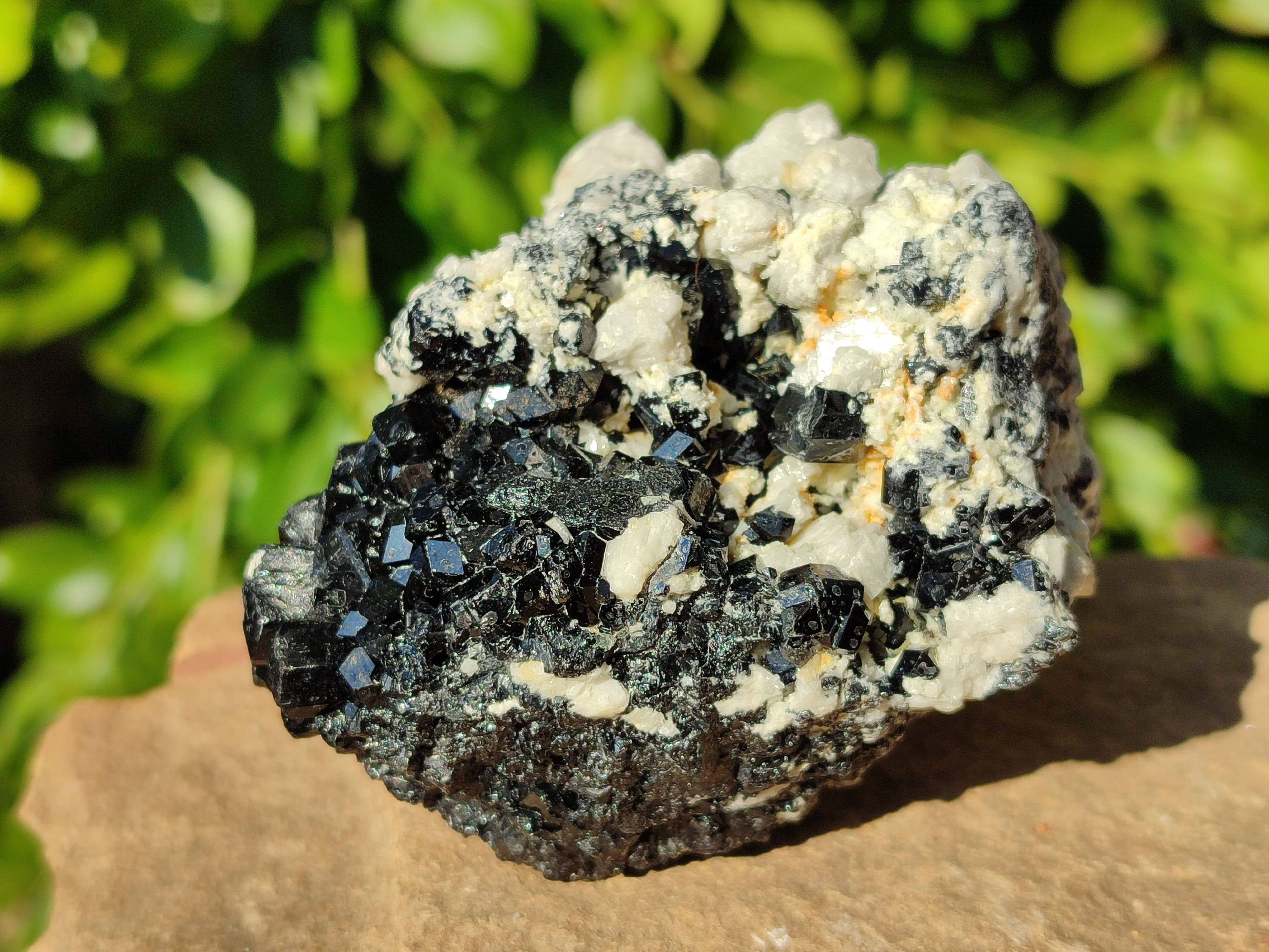 Natural Schorl Black Tourmaline Specimens x 4 From Erongo, Namibia - Toprock Gemstones and Minerals 