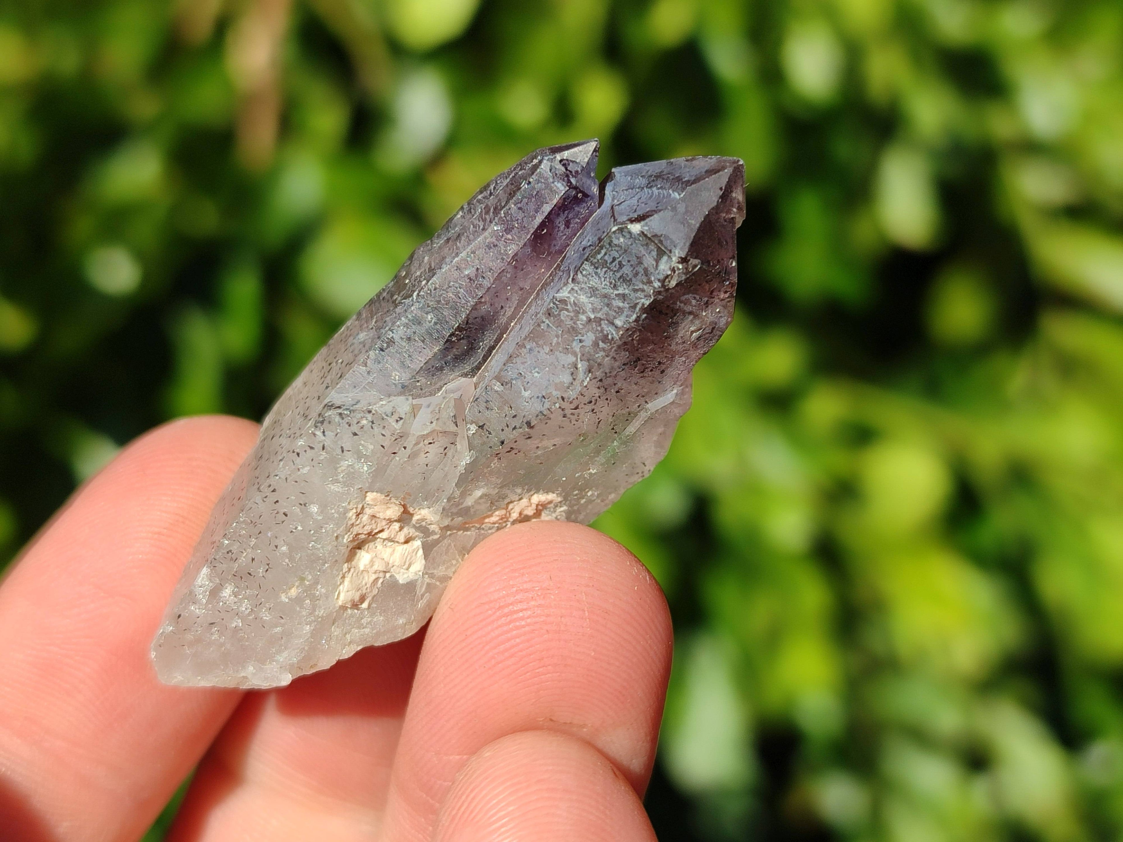 Natural Smokey Amethyst Quartz Crystals x 22 From Brandberg, Namibia - Toprock Gemstones and Minerals 
