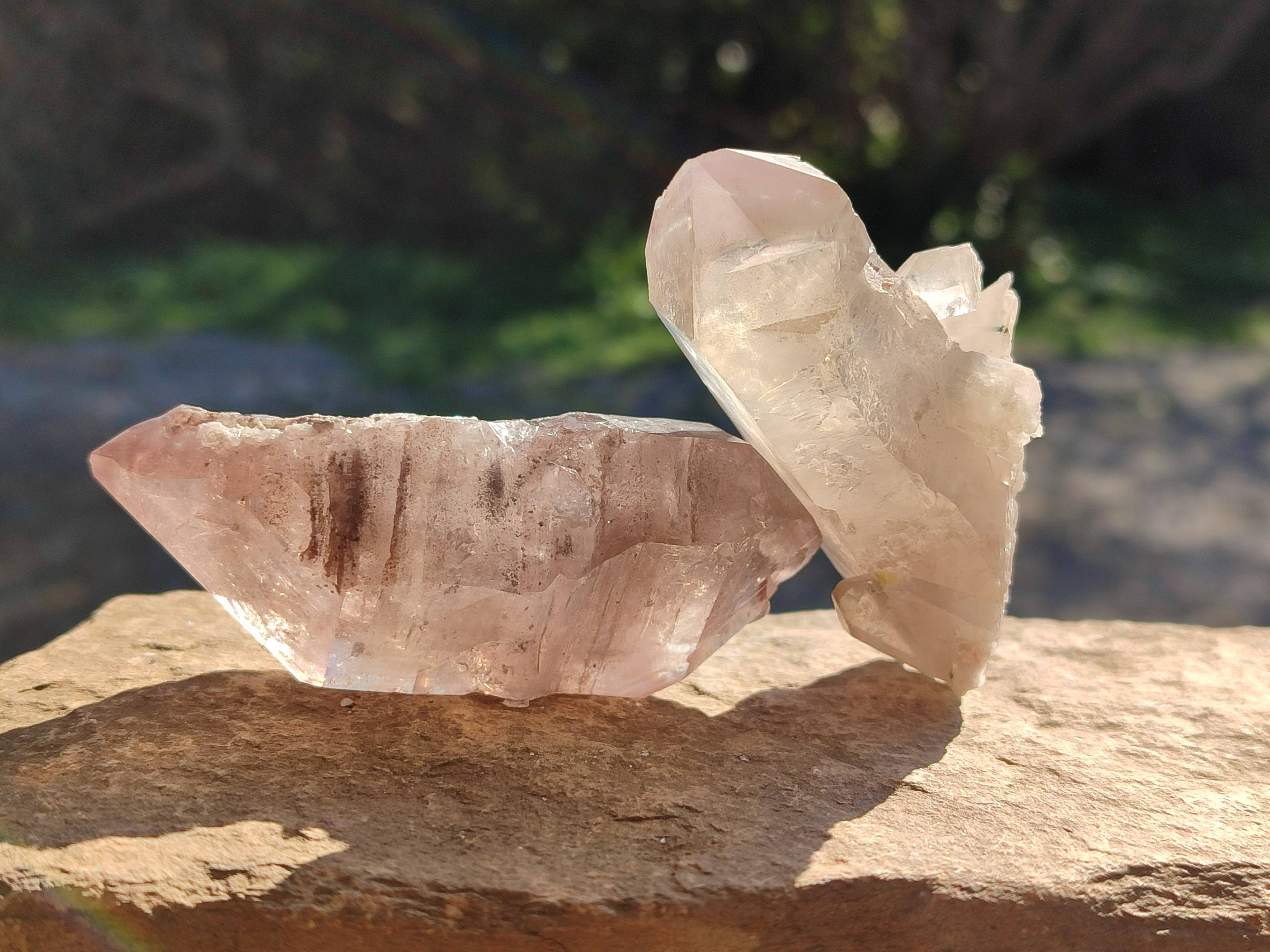 Natural Smokey Amethyst Quartz Crystals x 22 From Brandberg, Namibia - Toprock Gemstones and Minerals 