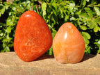 Polished Orange Twist Calcite Standing Free Forms x 3 From Madagascar - Toprock Gemstones and Minerals 
