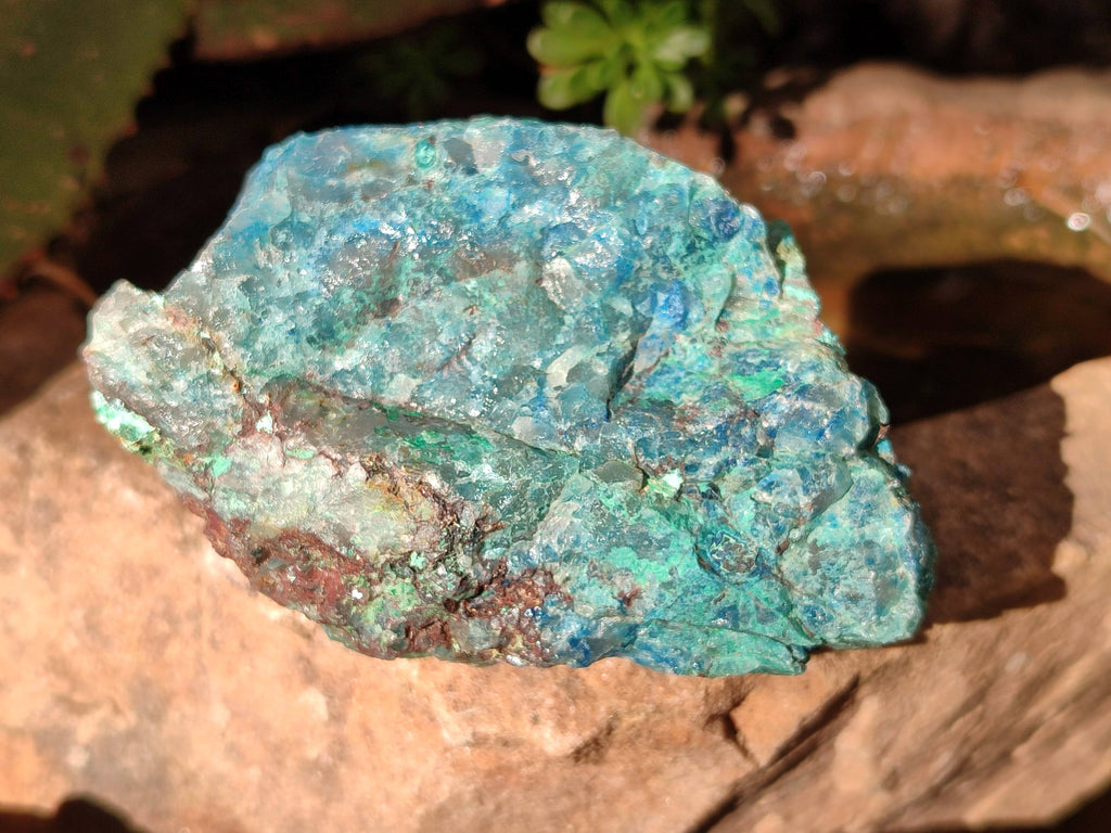 Natural Shattuckite with Chrysocolla Cobbed Specimens x 25 From Kaokoveld, Namibia - Toprock Gemstones and Minerals 