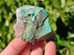 Natural Shattuckite with Chrysocolla Cobbed Specimens x 25 From Kaokoveld, Namibia - Toprock Gemstones and Minerals 
