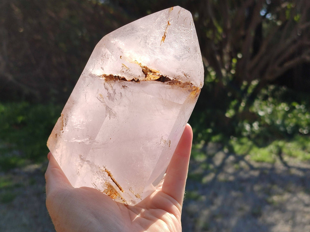 Natural Smokey Window Amethyst Crystal x 1 From Madagascar - Toprock Gemstones and Minerals 