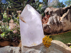 Natural Smokey Window Amethyst Crystal x 1 From Madagascar - Toprock Gemstones and Minerals 