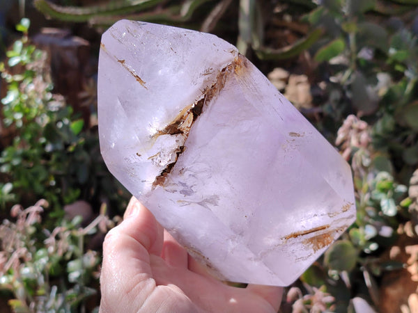 Natural Smokey Window Amethyst Crystal x 1 From Madagascar