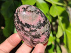 Polished Rhodonite Eggs x 4 From Ambindavato, Madagascar - Toprock Gemstones and Minerals 