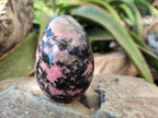 Polished Rhodonite Eggs x 4 From Ambindavato, Madagascar - Toprock Gemstones and Minerals 