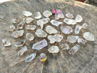 Natural Smokey Amethyst Quartz Crystals x 70 From Brandberg, Namibia