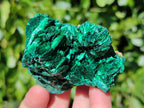 Natural Silky Malachite Specimens x 6 From Kasompe, Congo - Toprock Gemstones and Minerals 