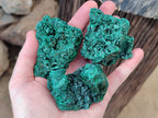Natural Silky Malachite Specimens x 6 From Kasompe, Congo - Toprock Gemstones and Minerals 