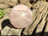 Polished Rose Quartz Spheres x 4 From Madagascar