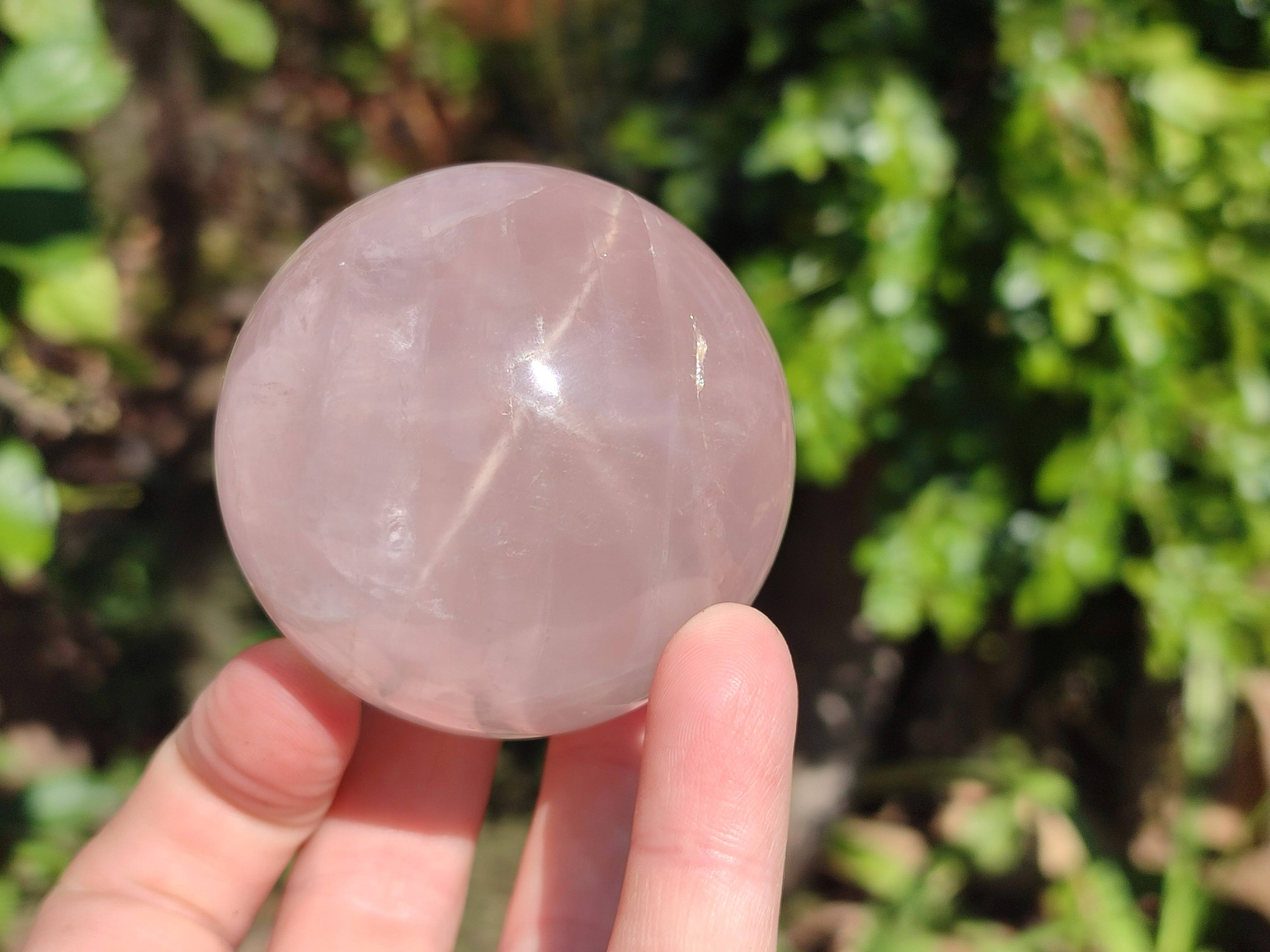 Polished Rose Quartz Spheres x 4 From Madagascar - Toprock Gemstones and Minerals 