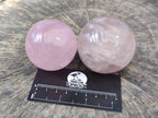 Polished Rose Quartz Spheres x 4 From Madagascar - Toprock Gemstones and Minerals 