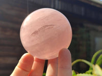 Polished Rose Quartz Spheres x 4 From Madagascar