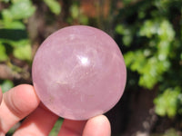 Polished Rose Quartz Spheres x 4 From Madagascar