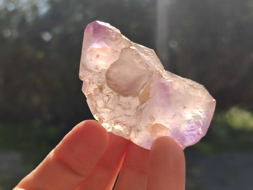 Polished Window Amethyst Crystals x 6 From Madagascar - Toprock Gemstones and Minerals 