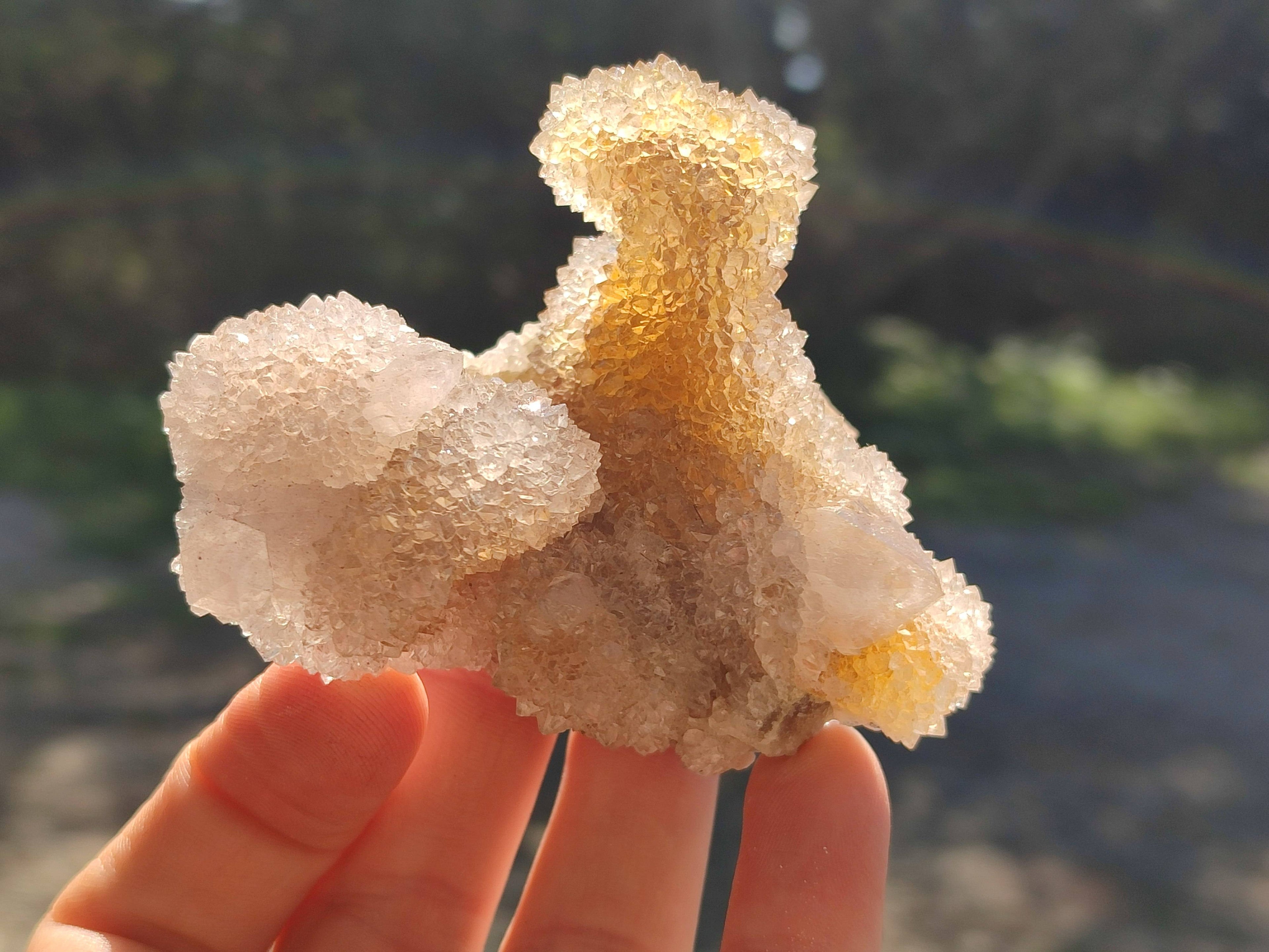 Natural Spirit Quartz Clusters x 6 From South Africa - Toprock Gemstones and Minerals 