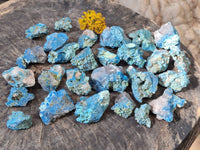 Natural Botryoidal Shattuckite Specimens x 44 From Kaokoveld, Namibia