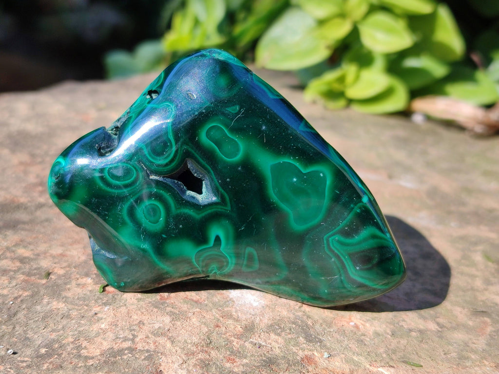Polished Malachite Free Forms x 6 From Congo - Toprock Gemstones and Minerals 