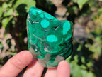 Polished Malachite Free Forms x 6 From Congo - Toprock Gemstones and Minerals 