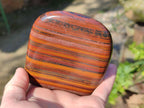 Polished Banded Tiger Iron Standing Free Forms x 3 From South Africa - Toprock Gemstones and Minerals 