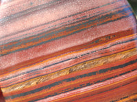 Polished Banded Tiger Iron Standing Free Forms x 3 From South Africa