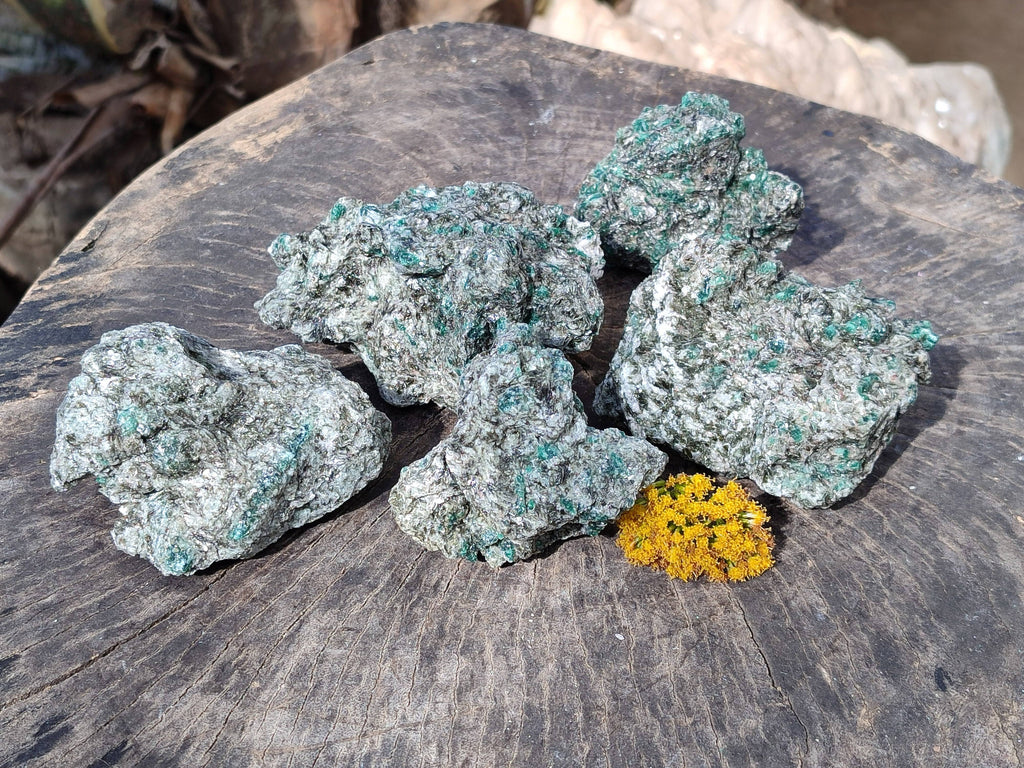 Natural Emerald Mica 'Mutokolite' Specimens x 5 From Mutoko, Zimbabwe - Toprock Gemstones and Minerals 