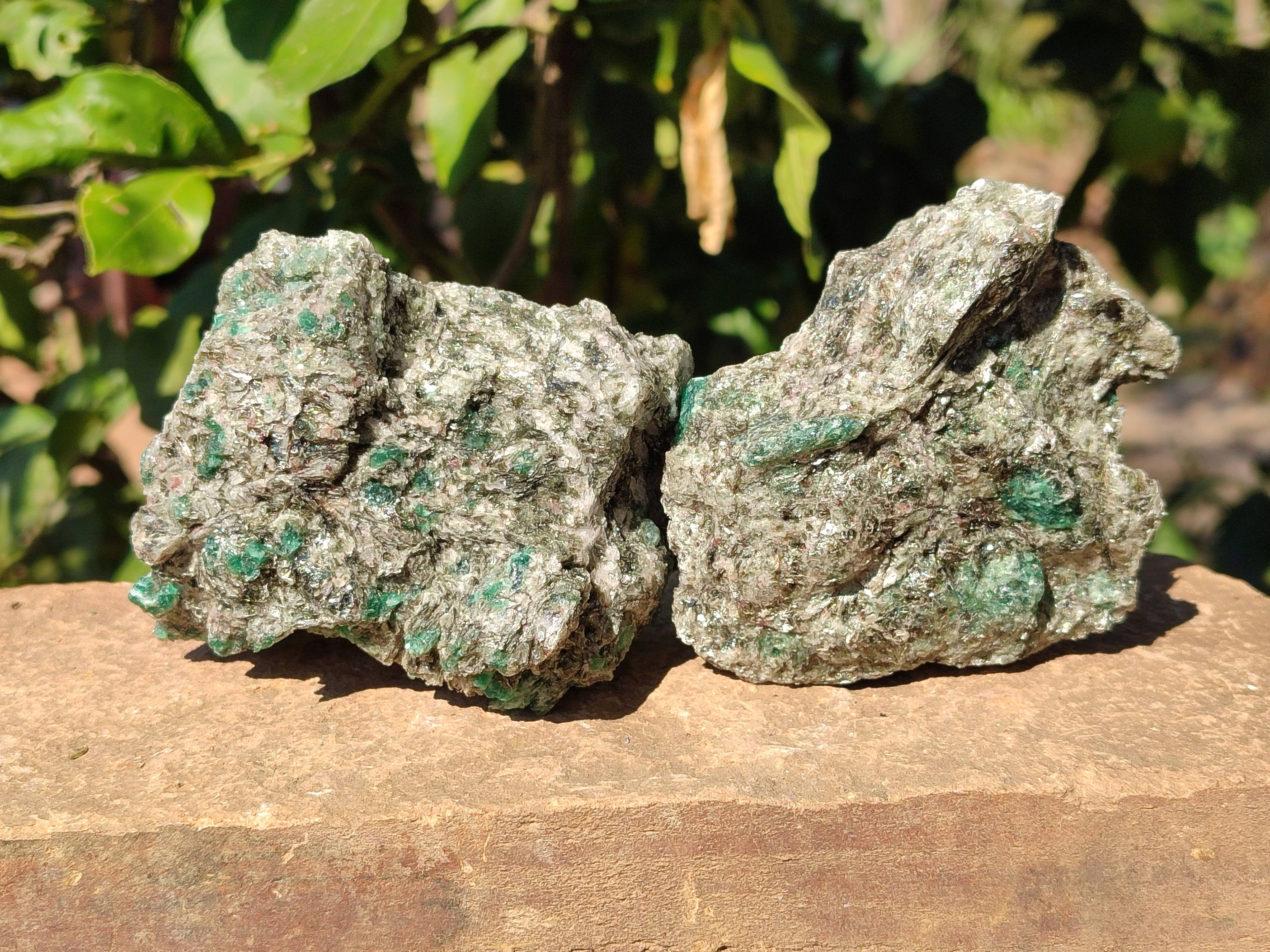Natural Emerald Mica 'Mutokolite' Specimens x 5 From Mutoko, Zimbabwe - Toprock Gemstones and Minerals 
