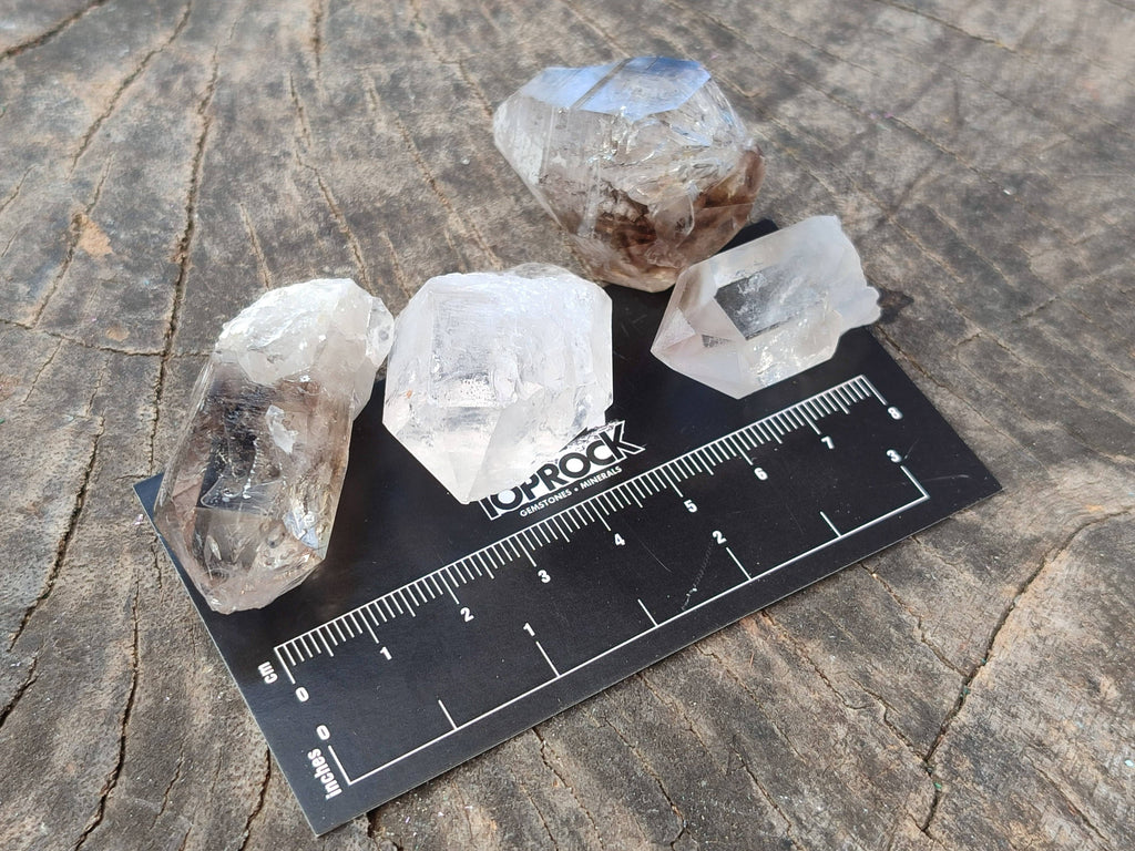 Natural Smokey Amethyst Quartz Crystals x 20 From Brandberg, Namibia - Toprock Gemstones and Minerals 