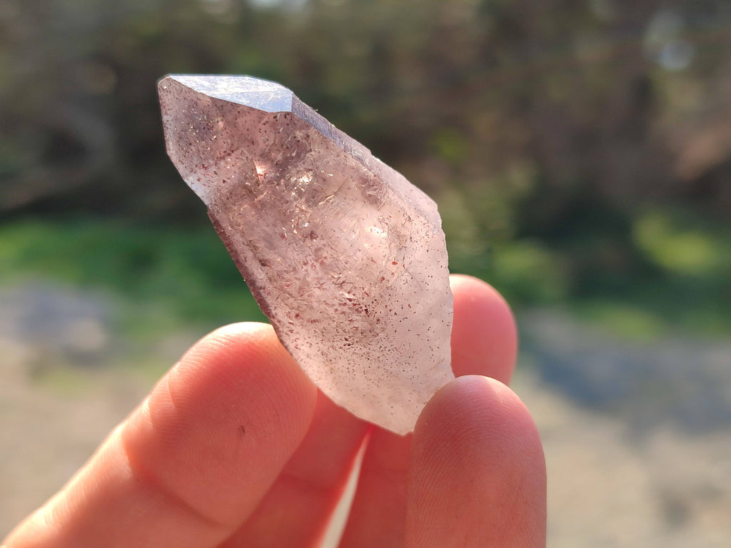 Natural Smokey Amethyst Quartz Crystals x 20 From Brandberg, Namibia - Toprock Gemstones and Minerals 