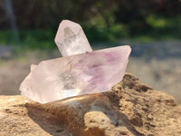 Natural Smokey Amethyst Quartz Crystals x 20 From Brandberg, Namibia