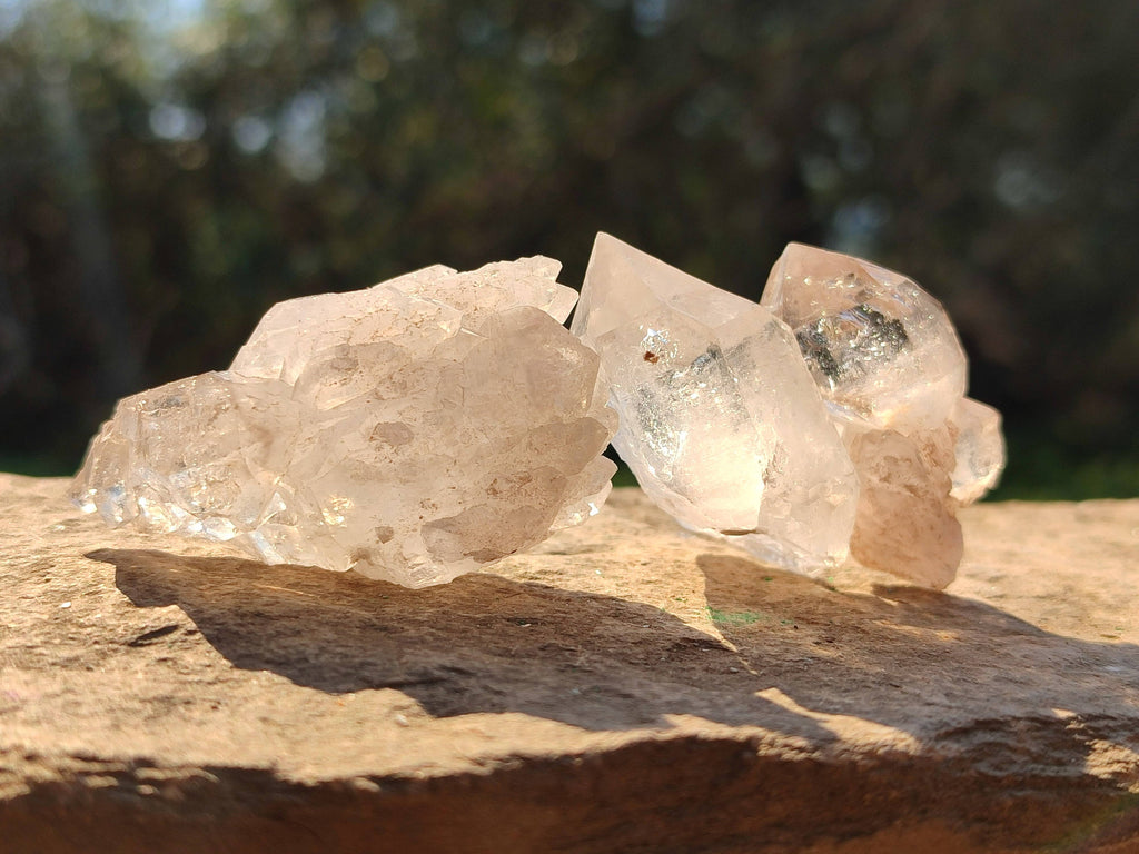 Natural Smokey Amethyst Quartz Crystals x 20 From Brandberg, Namibia - Toprock Gemstones and Minerals 