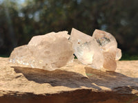 Natural Smokey Amethyst Quartz Crystals x 20 From Brandberg, Namibia
