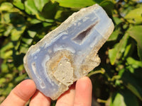 Polished Blue Lace Agate Geodes x 6 From Malawi