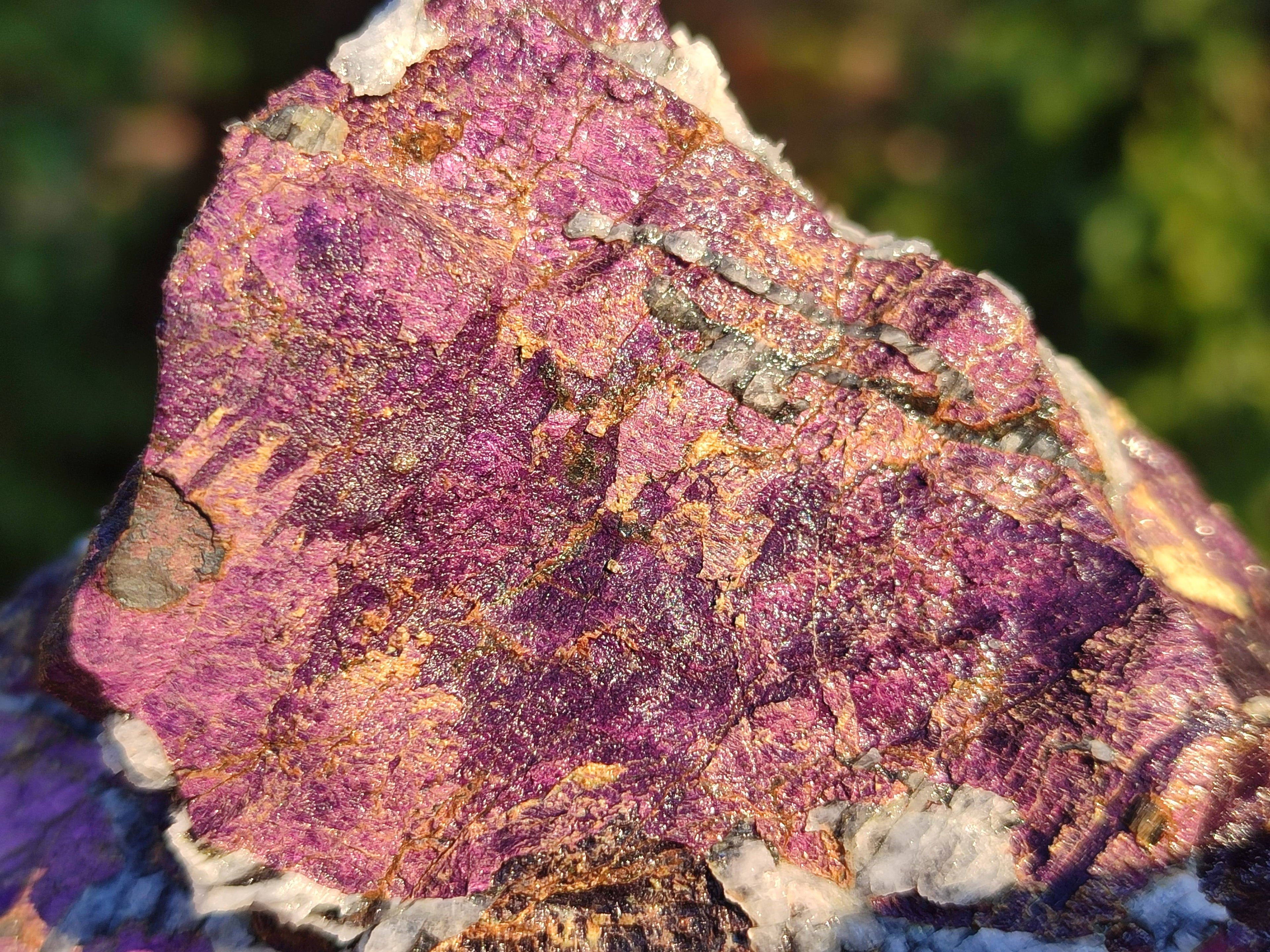 Natural Metallic Purpurite Cobbed Specimens x 3 From Erongo, Namibia - Toprock Gemstones and Minerals 