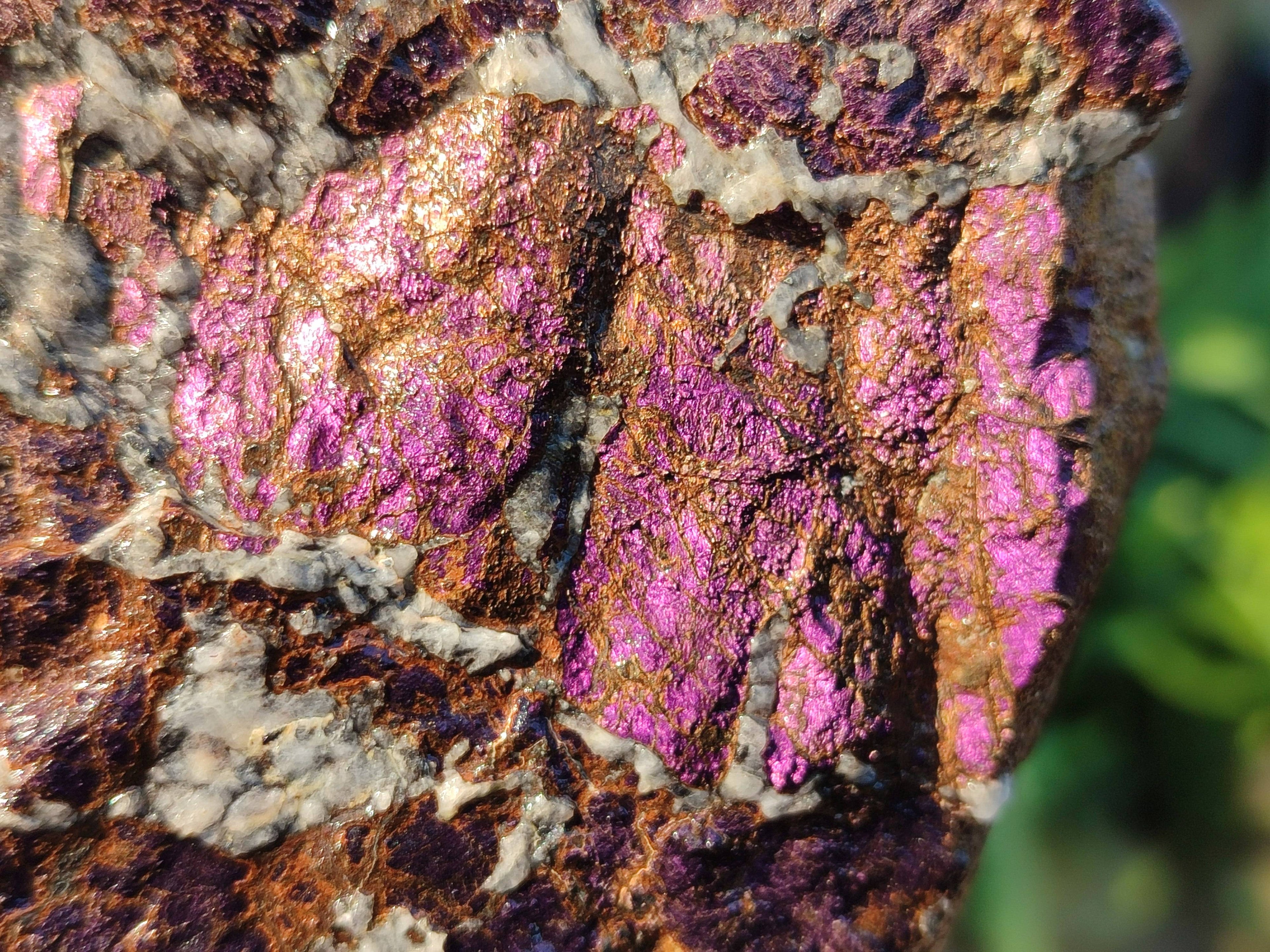 Natural Metallic Purpurite Cobbed Specimens x 3 From Erongo, Namibia - Toprock Gemstones and Minerals 