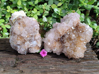 Natural Spirit Quartz Clusters x 2 From South Africa