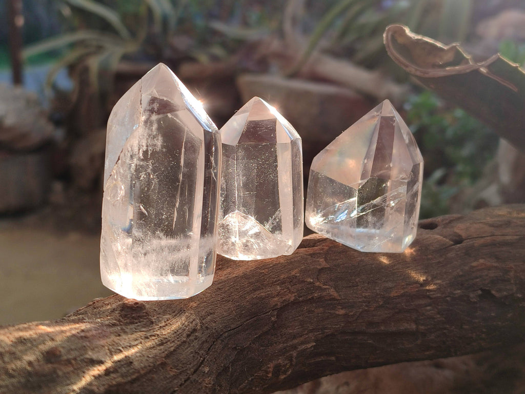 Polished Clear Quartz Crystals x 12 From Madagascar - Toprock Gemstones and Minerals 