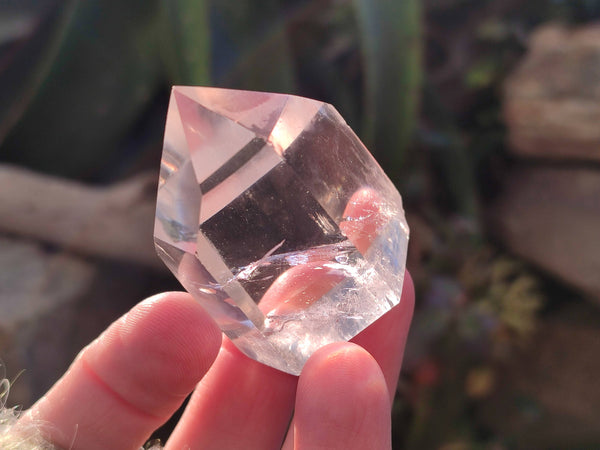 Polished Clear Quartz Crystals x 12 From Madagascar
