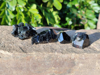 Natural Schorl Black Tourmaline Specimens x 35 From Namibia