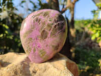Polished Stichtite Standing Free Forms x 3 From Barberton, South Africa