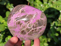 Polished Stichtite Standing Free Forms x 3 From Barberton, South Africa