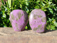 Polished Stichtite Standing Free Forms x 3 From Barberton, South Africa