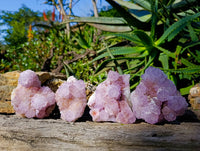 Natural Amethyst Spirit Quartz Clusters x 4 From Boekenhouthoek, South Africa